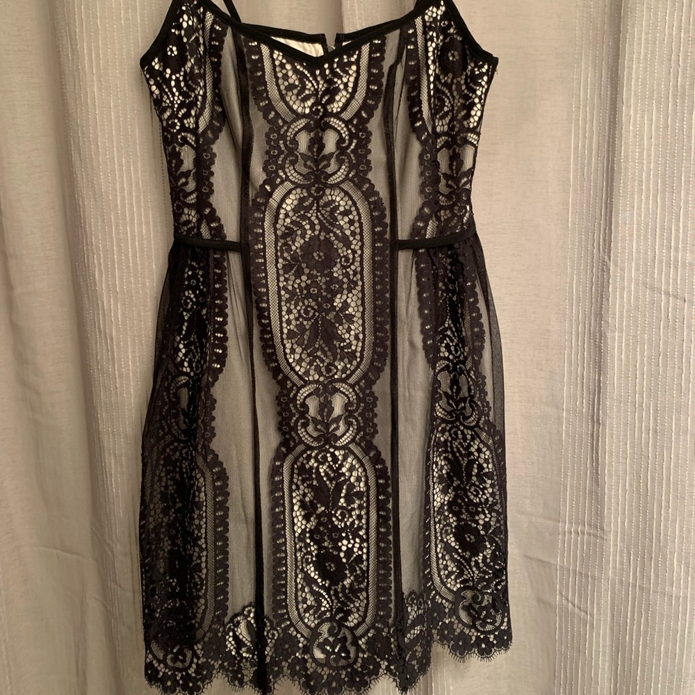 Black and white lace Nanette Lepore dress